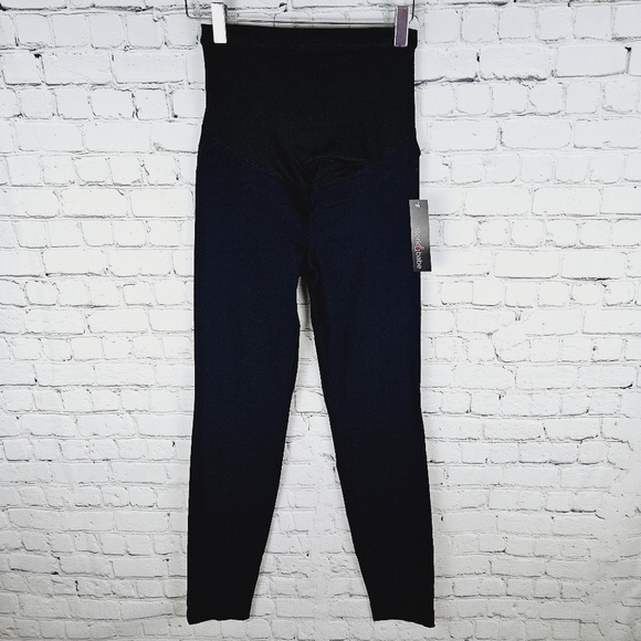 STORK & BABE by Thyme | maternity stretch over-belly skinny career pants - Picture 1 of 7
